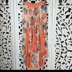 Shabby chic Free People hi-low skirt